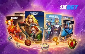 1XBET casino free spins