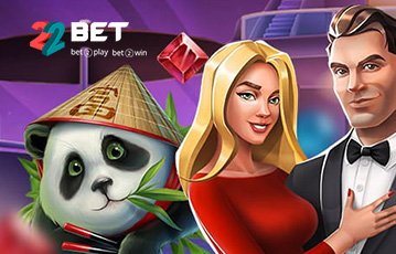 Wide selection of slots available at 22BET