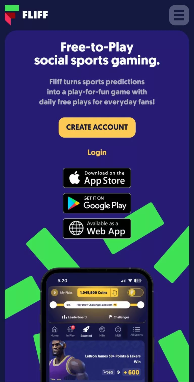Fliff Main Lobby Mobile