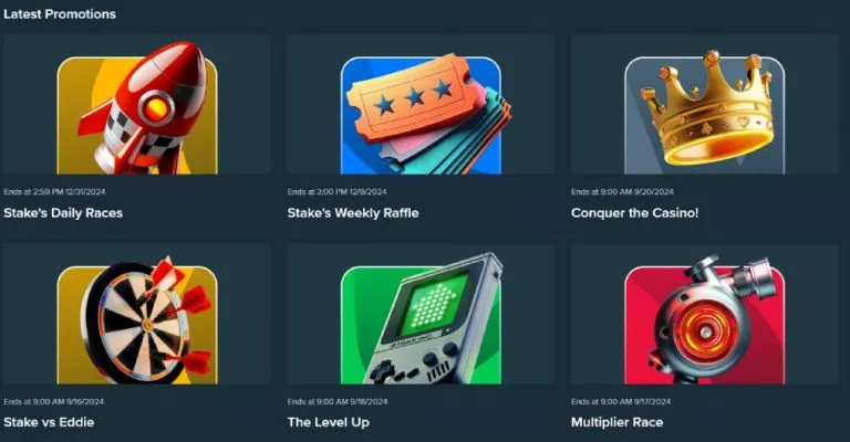 Latest Stake promotions