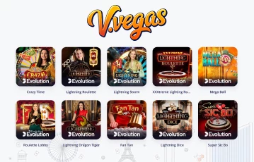 V.Vegas Live Casino Games