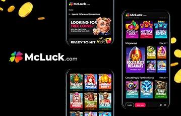Play the mobile casino at McLuck
