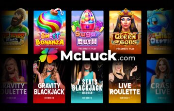 A wide variety of games available at McLuck
