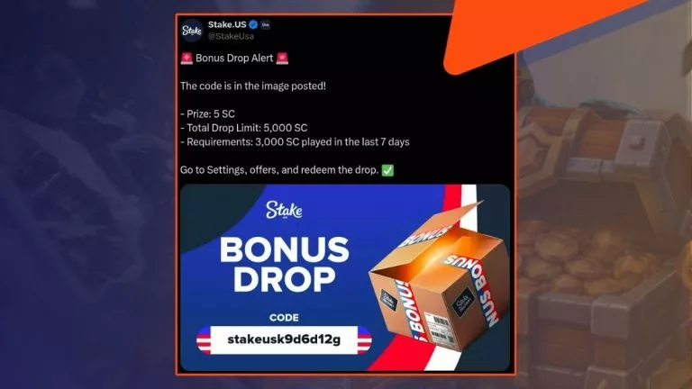 stake us drop code message