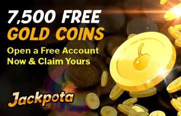 Start off with 7,500 Gold Coins on Jackpota