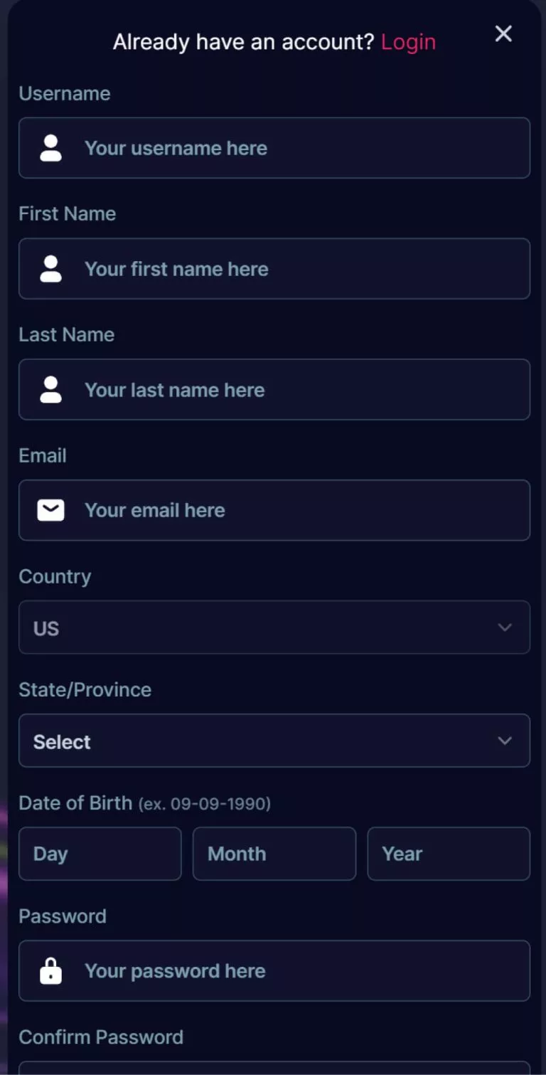 Chanced Registration Process