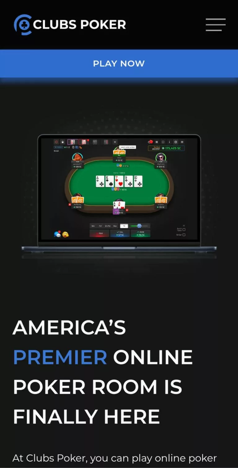 Clubs Poker Main Lobby