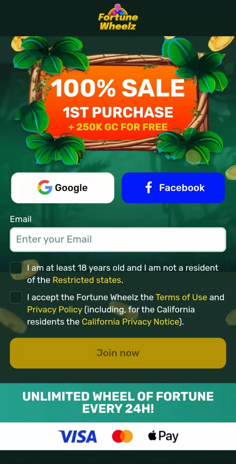 Fortune Wheelz Registration Process