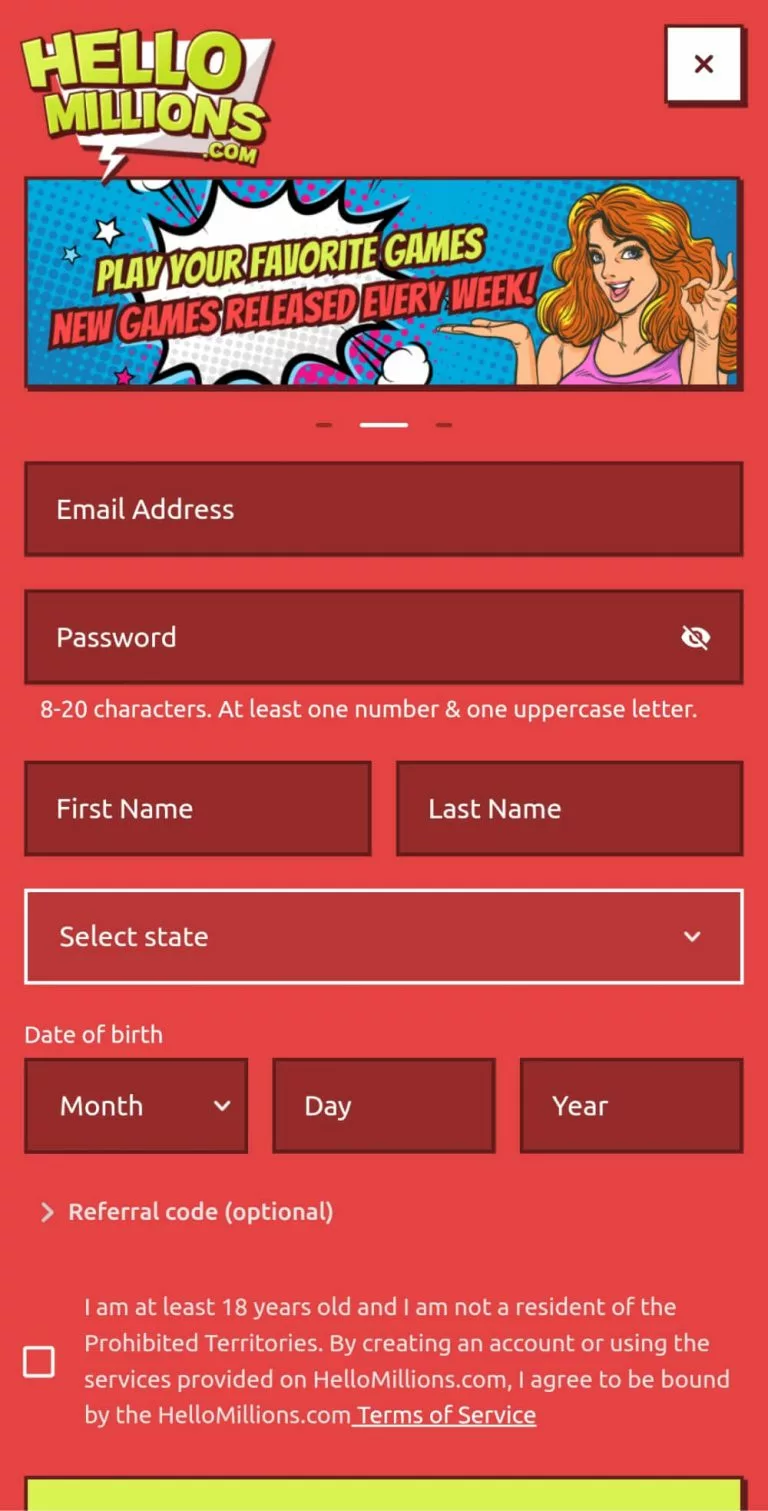Hello Millions Operator Review Registration