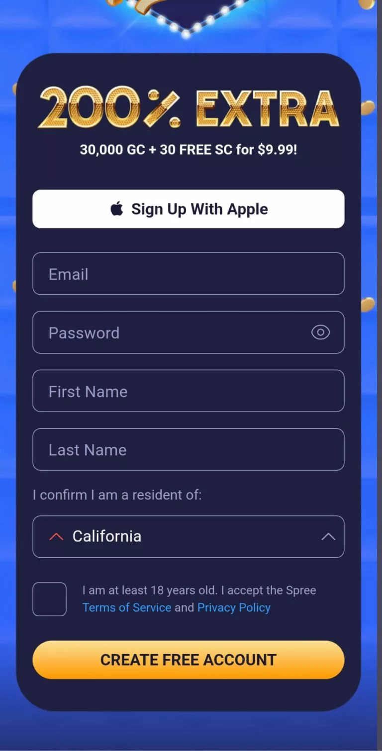 Spree Registration Process