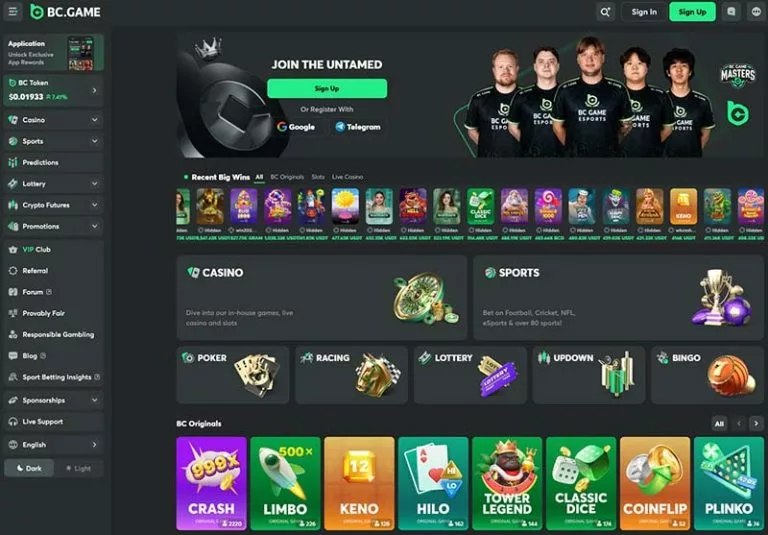 bc.game homepage