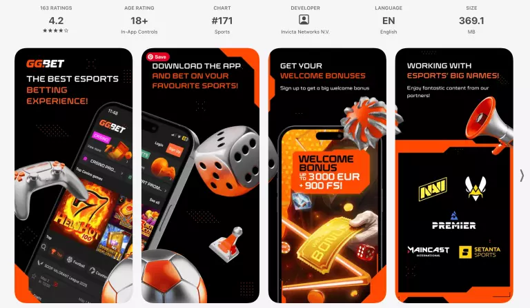 GG.bet app download iPhone
