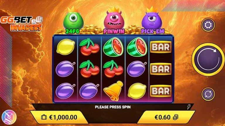 ggbet invaders slot game
