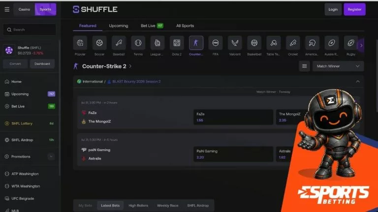 SHUFFLE.com Casino reviews
