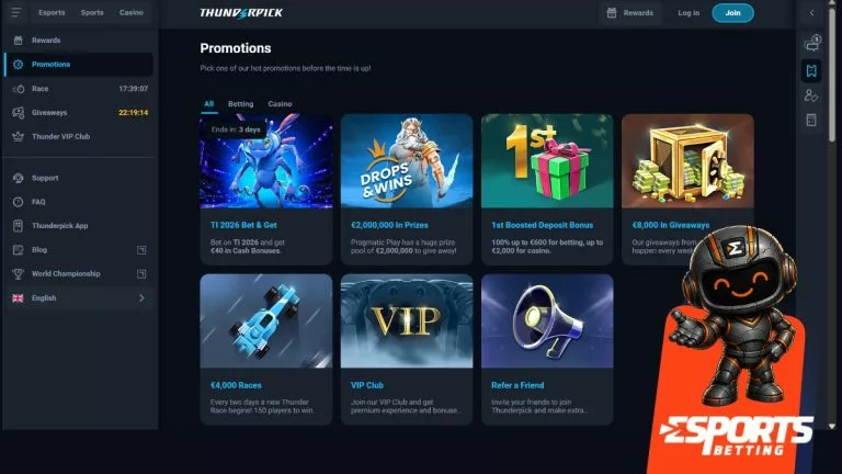 Thunderpick free spins