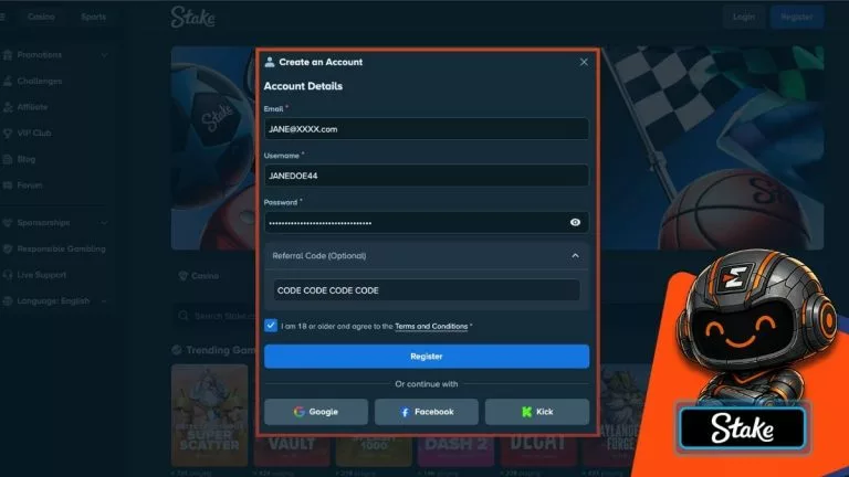 online casino sign up