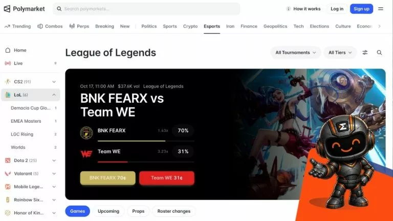 polymarket for lol prediction markets
