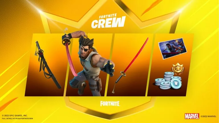 August Fortnite Crew Pack Wolverine