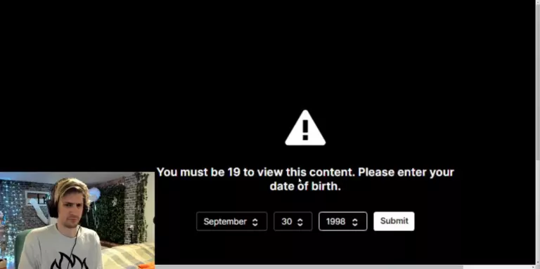 xQc age restricted on stream