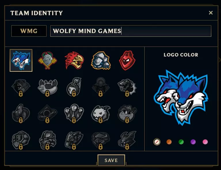 League of Legends Clash Team Logo