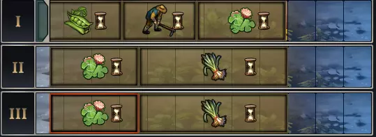 Leek + peas rotation