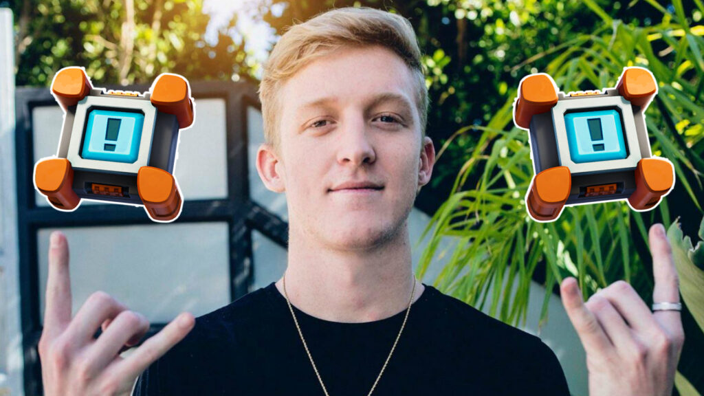Tfue baits a bot for an insane Crash Pad glitch win in Fortnite