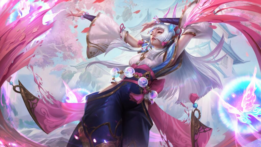 Nine new Spirit Blossom skins revealed, including Aphelios and Sett