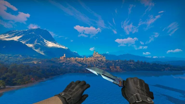 Survival Knife | Case-Hardened blue gem pattern 403