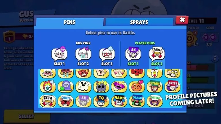 The new pins based on esports orgs in Brawl Stars.