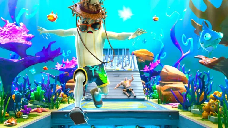 Underwater Fortnite deathrun