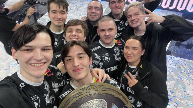 team spirit after winning ti12