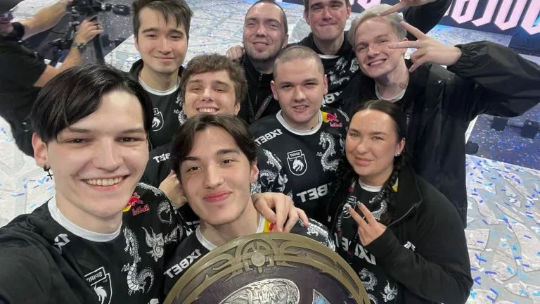 team spirit after winning ti12