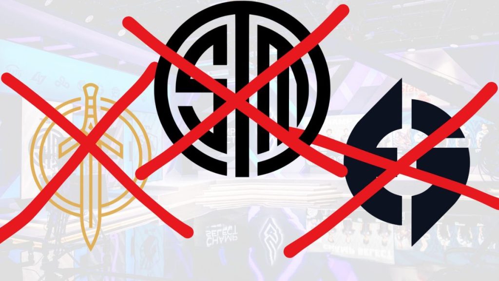 tsm evil geniuses ggs logos crossed out