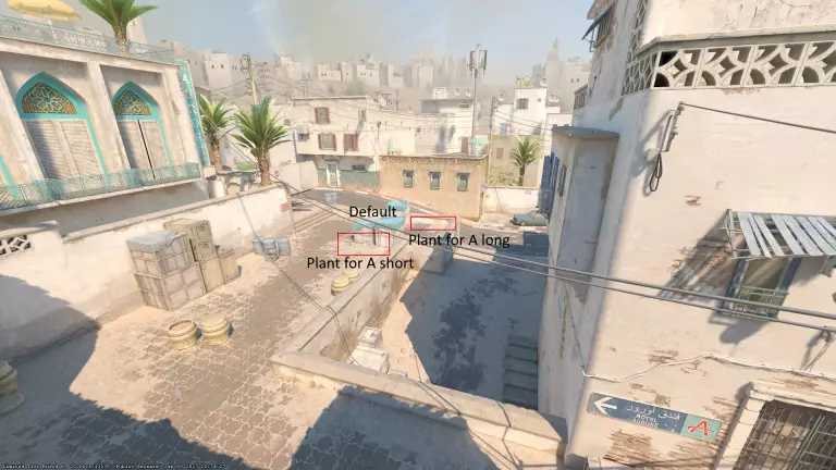 CS2 Dust 2 callouts A site