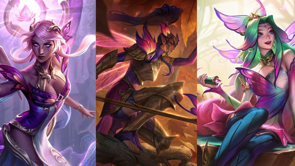 All Faerie Court Skins in League of Legends