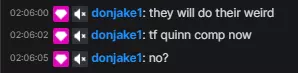NattyNatt NNO Cup stream sniping chat message