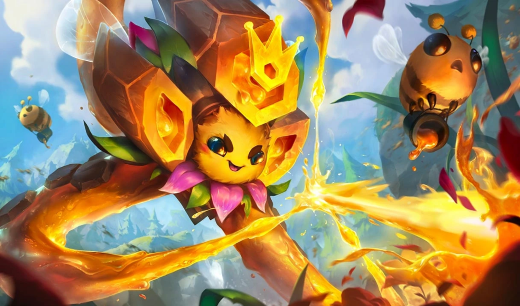 Bee'Koz, or the Vel'Koz skin for the League of Legends bee universe.