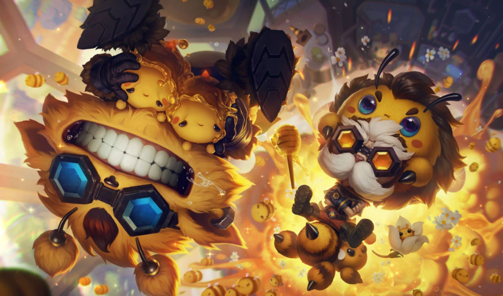 Heimerdinger as Heimerstinger.