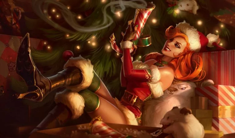 League of Legends Candy Cane Miss Fortune skin