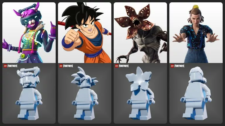 Lego Fortnite Dr. Bop Goku Demogorgon Eleven