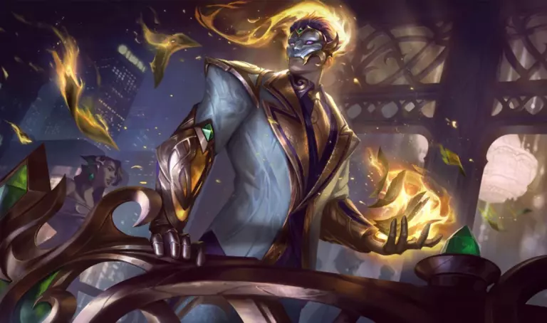 Brand's Prestige Debonair mythic skin for LoL