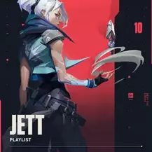 Valorant Spotify cover art for Jett