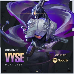 Vyse is the latest Valorant champion to get a Spotify playlist.