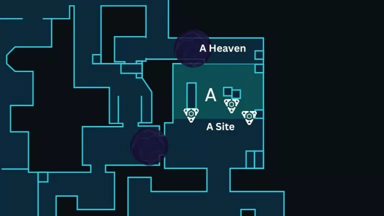Ascent Valorant A site attack guide default spike plant spots
