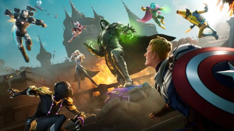 Fortnite Chapter 4 Season 5 Marvel weapons and medallions header