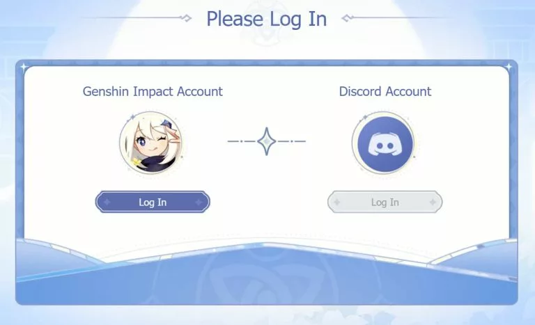 Linking Genshin Impact and Discord accounts