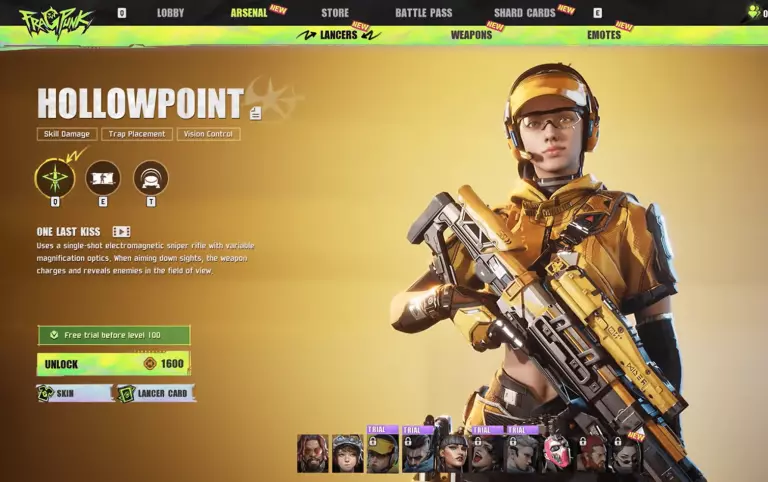 Hollowpoint lancer