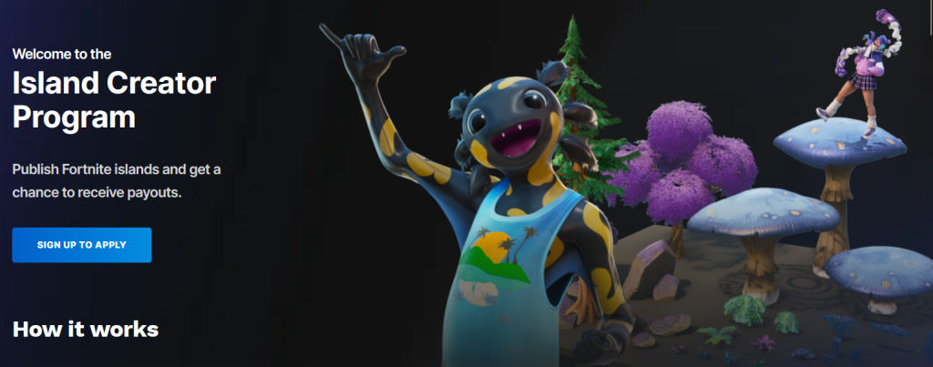 Fortnite Island Creator, a hint at the new sponsorship program.