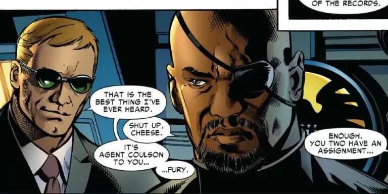 Phil Coulson and Nick Fury Fortnite cheese shack reference