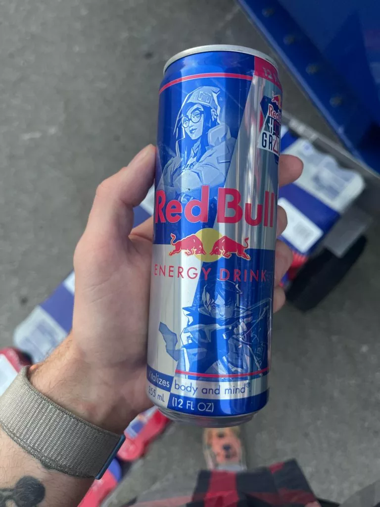 Red Bull Valorant cans
